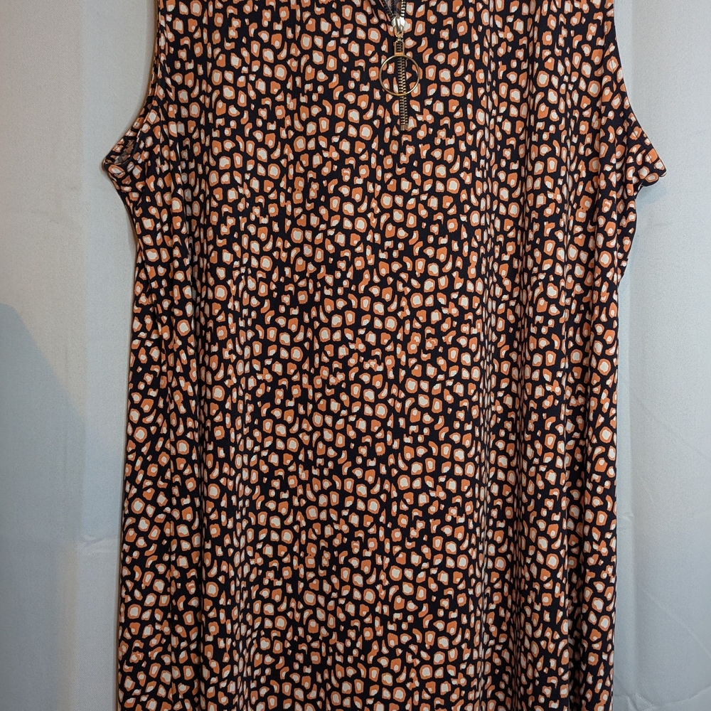 Ava & Grace Black and Tan Sleeveless Dress - Picture 7 of 11